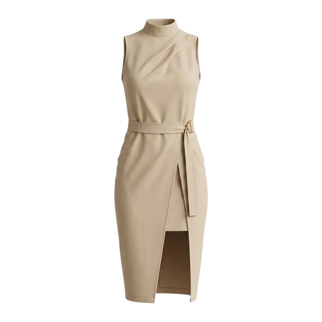 Anneloes™ | Luxe Asymmetrische Jurk – Verfijnde Elegantie & Flatterende Pasvorm