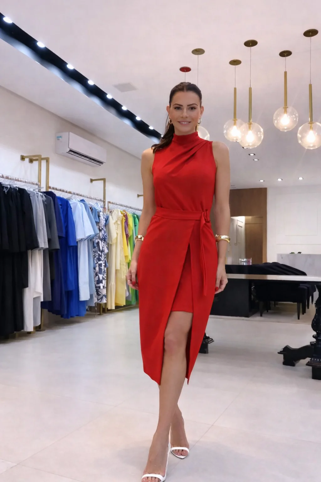 Anneloes™ | Luxe Asymmetrische Jurk – Verfijnde Elegantie & Flatterende Pasvorm - Image 5