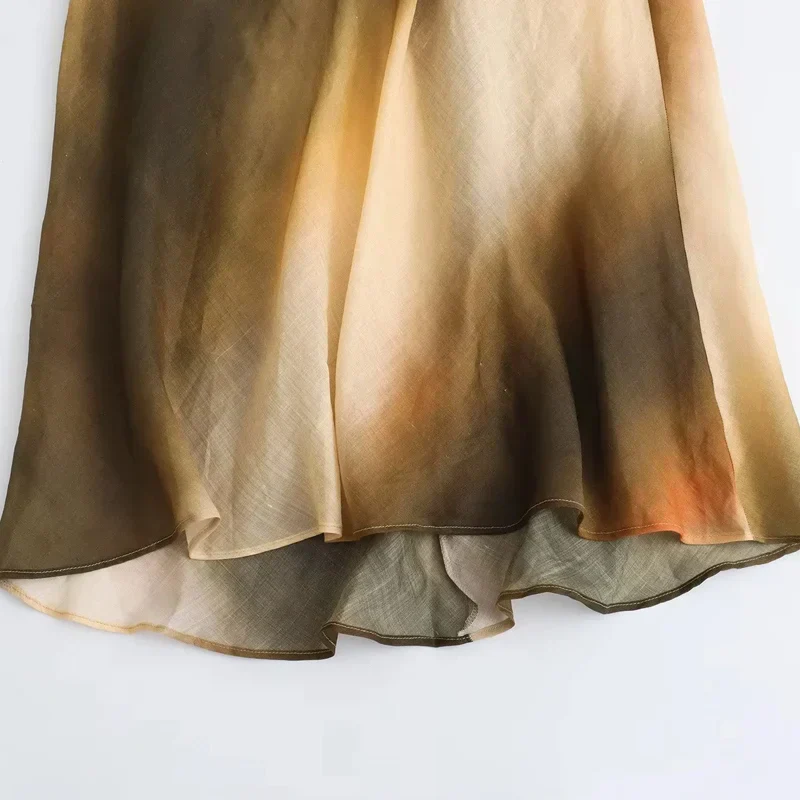 Bloom ™ |  Elegante Tie-Dye Halter Midi-jurk - Image 4