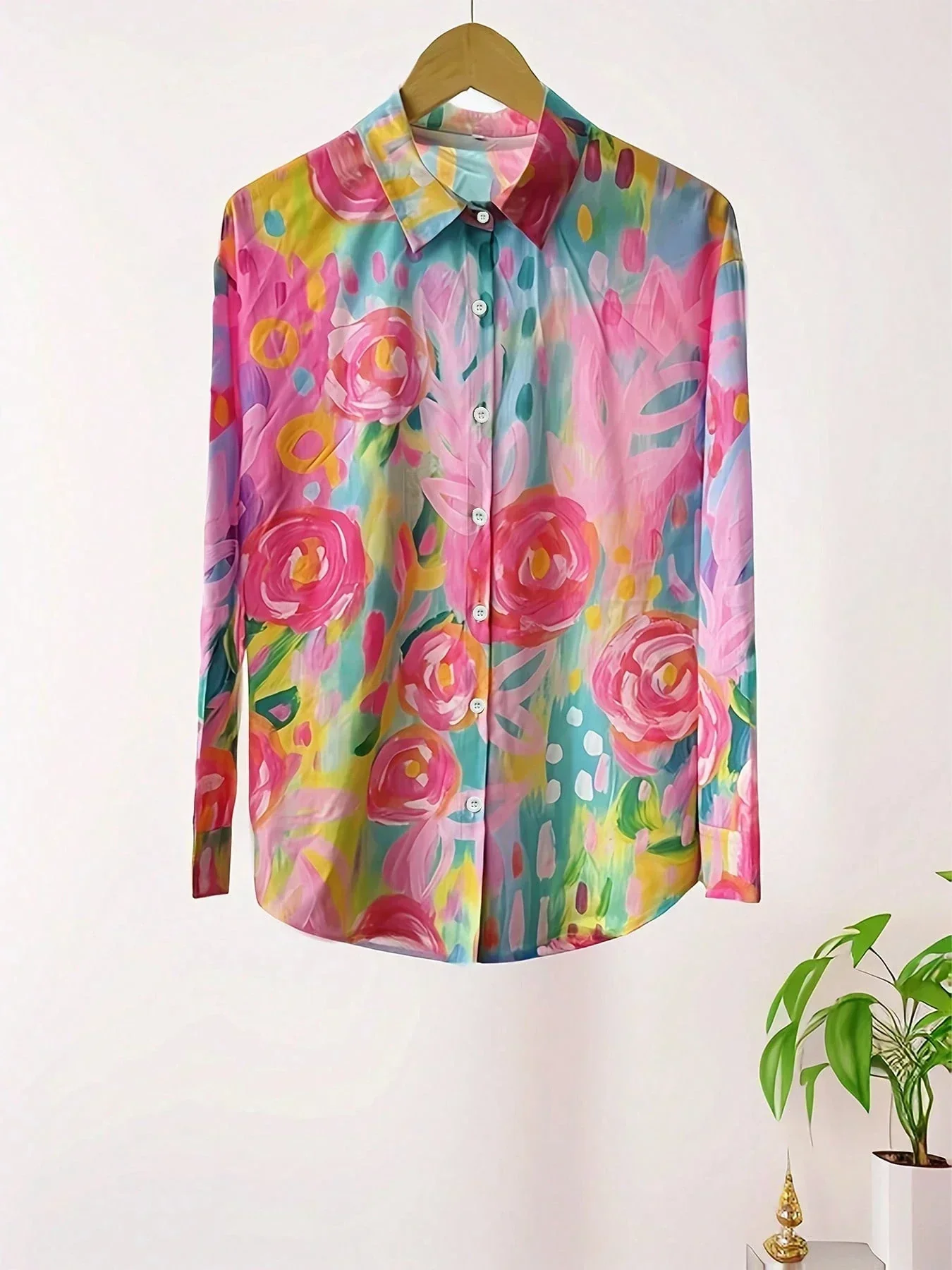 Astrid™ | Kleurrijke blouse met knopen – Lichte stof & snel uitverkocht - Image 7