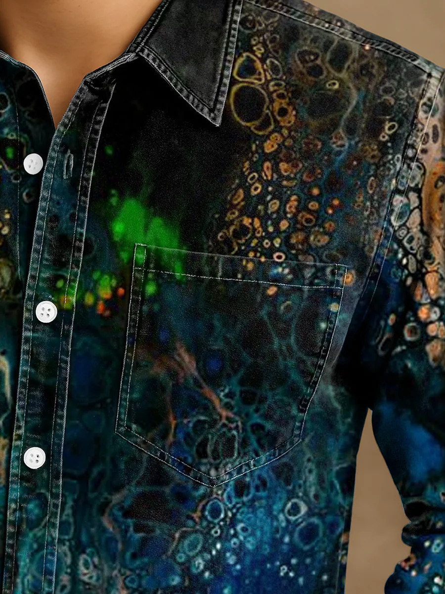 Bloom™ | Artistiek Gradient Overhemd – Vloeiende Kleuren & Unieke Stijl - Image 2