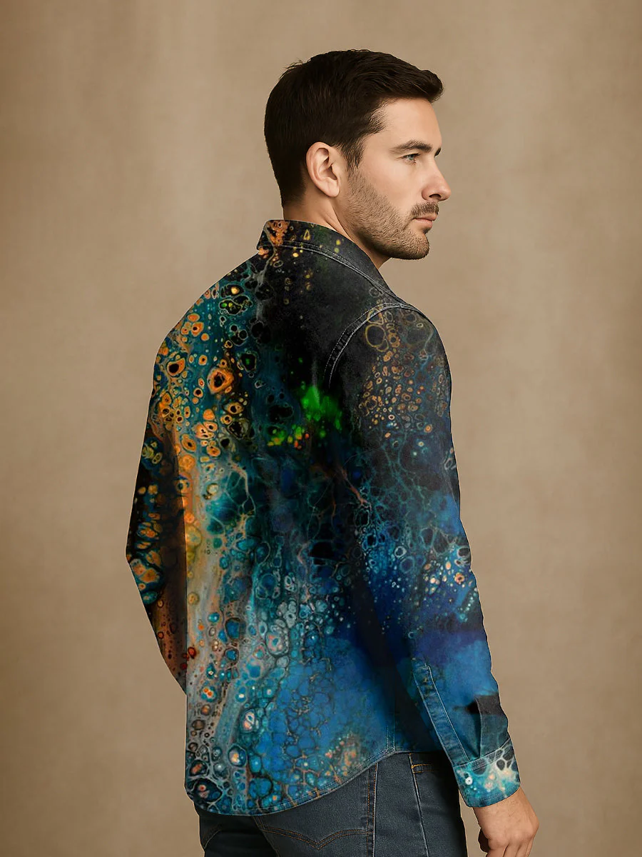 Bloom™ | Artistiek Gradient Overhemd – Vloeiende Kleuren & Unieke Stijl - Image 3