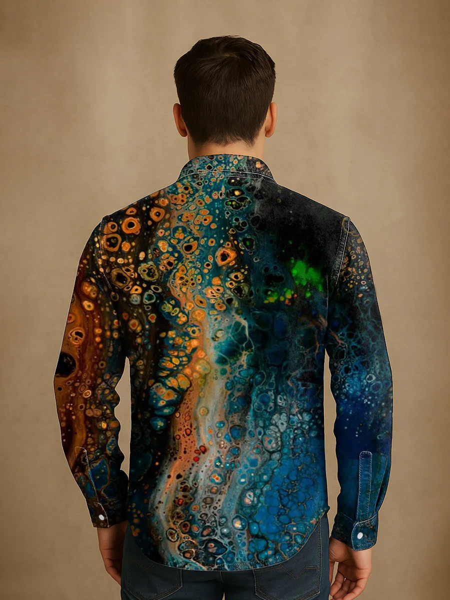 Bloom™ | Artistiek Gradient Overhemd – Vloeiende Kleuren & Unieke Stijl - Image 4