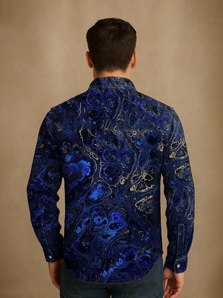 Bloom™ | Diep Blauw Overhemd – Rijke Kleuren & Verfijnde Uitstraling - Image 2