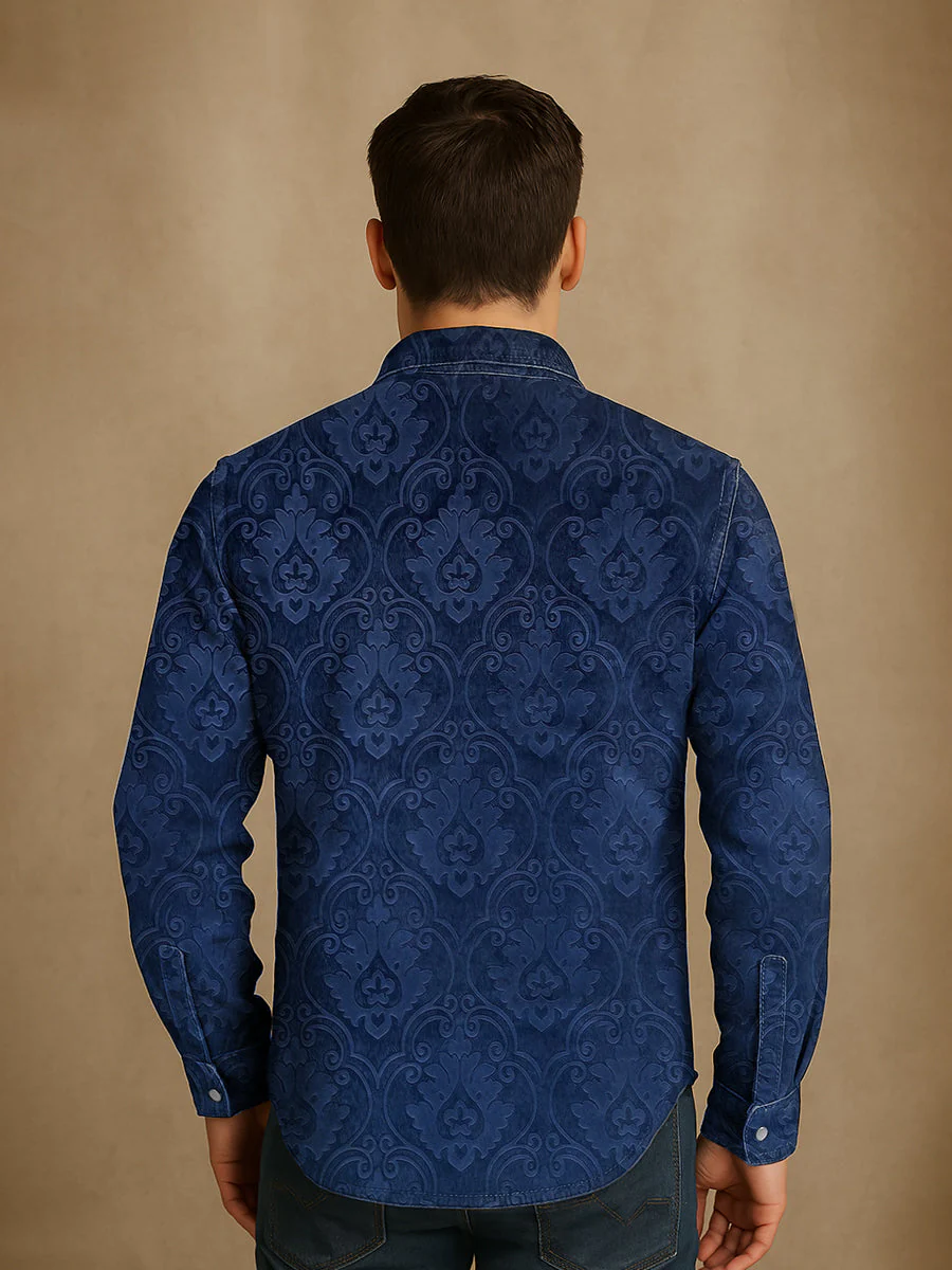 Bloom™ | Gedetailleerd Print Overhemd – Tijdloze Stijl & Verfijnd Comfort - Image 4