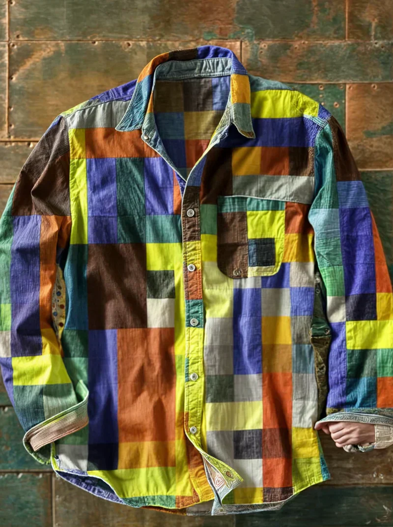 Bloom™ | Premium Patchwork Overhemd – Unieke Stijl & Comfortabele Pasvorm - Image 3