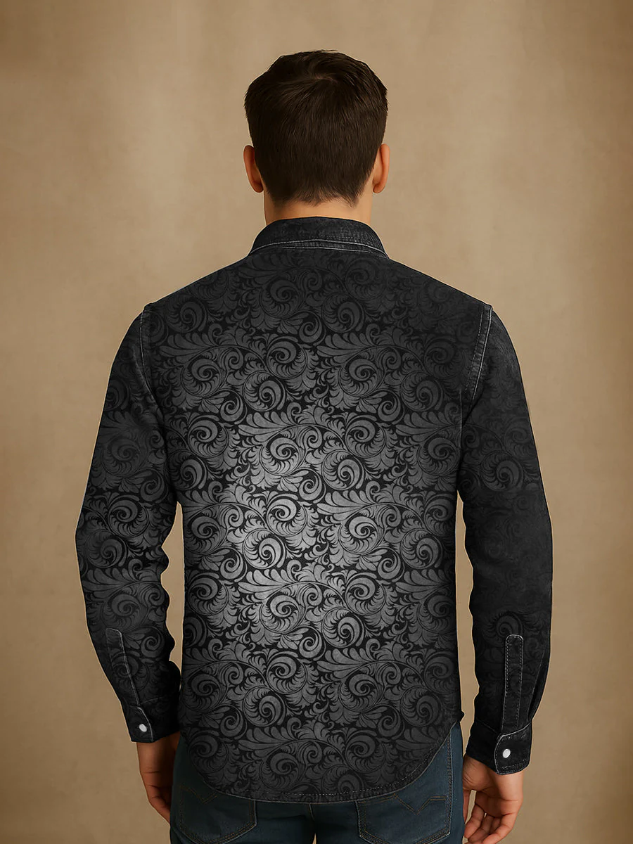 Bloom™ | Verfijnd Patroon Overhemd – Tijdloze Stijl & Subtiel Karakter - Image 2