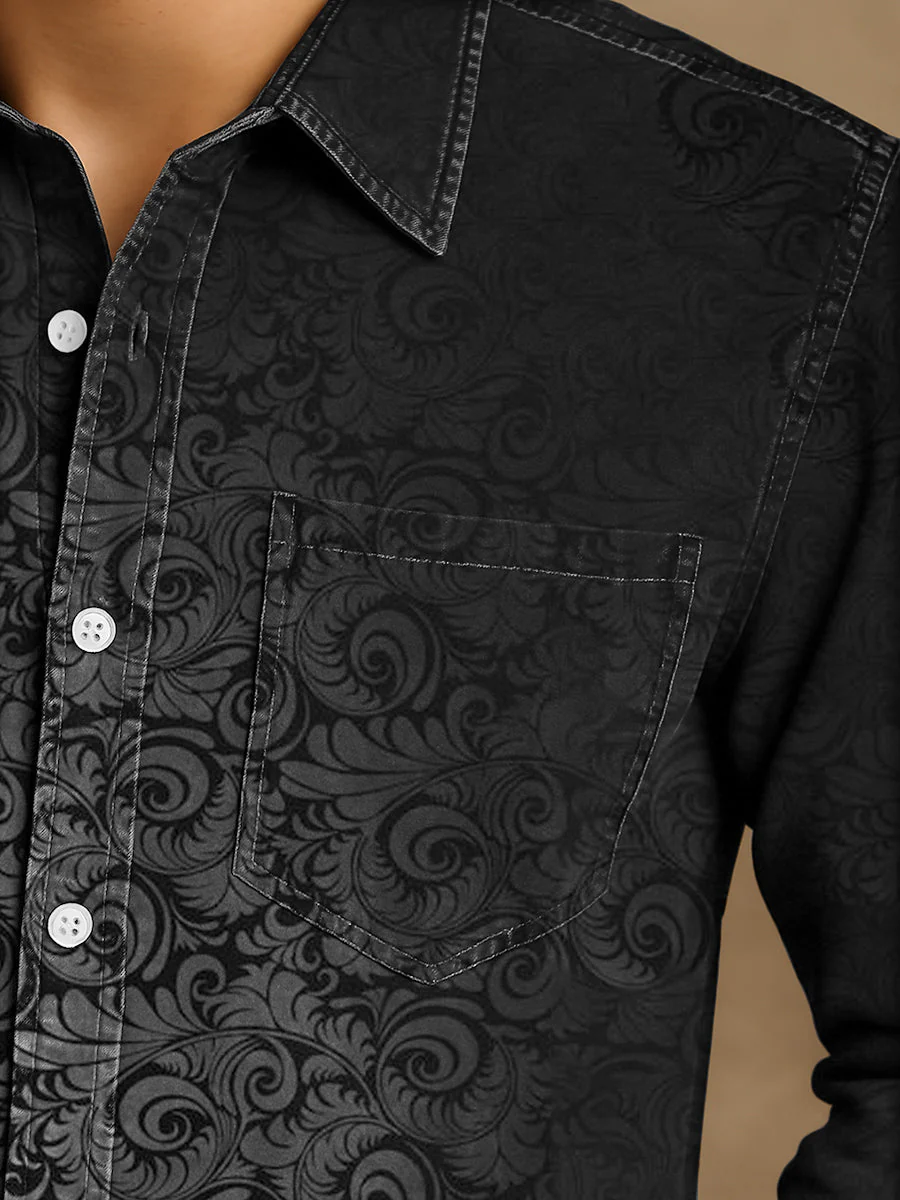 Bloom™ | Verfijnd Patroon Overhemd – Tijdloze Stijl & Subtiel Karakter - Image 4