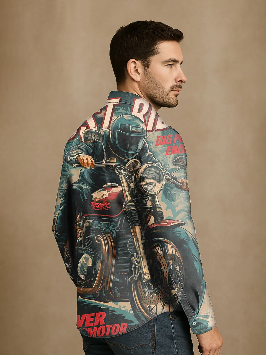 Bloom™ | Vintage Biker Overhemd – Stoere Look & Vrije Spirit - Image 3