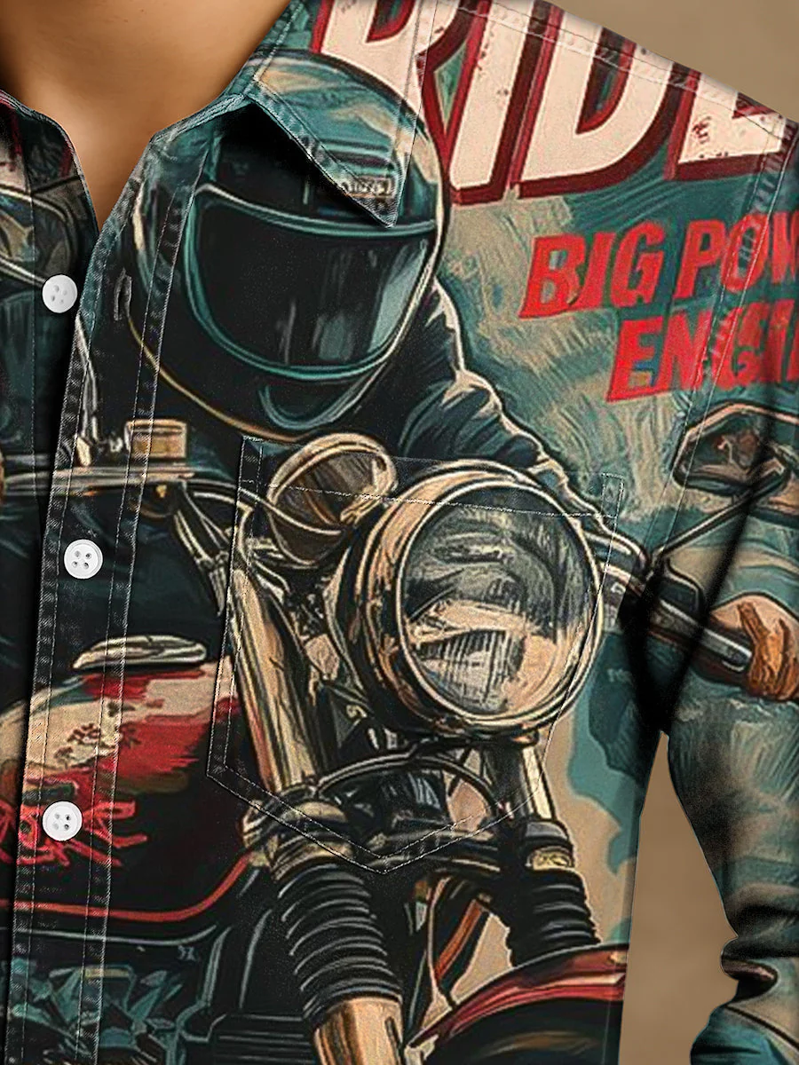 Bloom™ | Vintage Biker Overhemd – Stoere Look & Vrije Spirit - Image 4