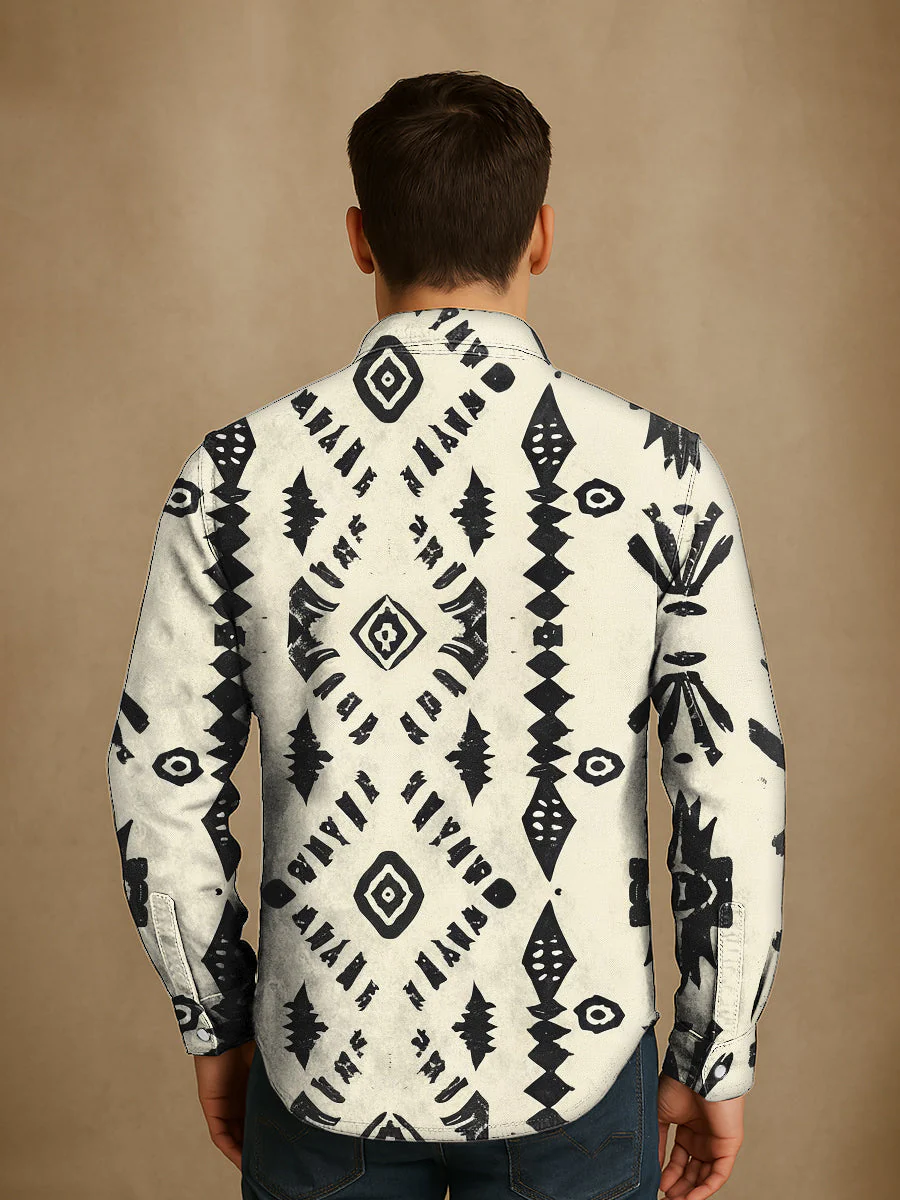 Bloom™ | Western Print Overhemd – Stoere Stijl & Tijdloos Karakter - Image 2