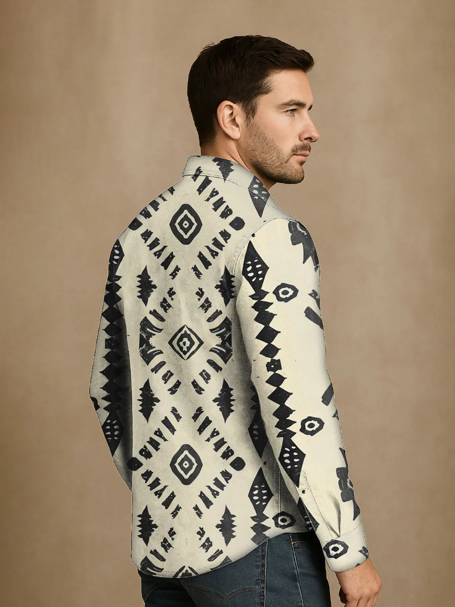Bloom™ | Western Print Overhemd – Stoere Stijl & Tijdloos Karakter - Image 3