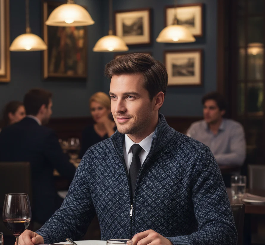 Boudewijn™ | Rits Cardigan – Verfijnde Warmte & Tijdloze Uitstraling - Image 10