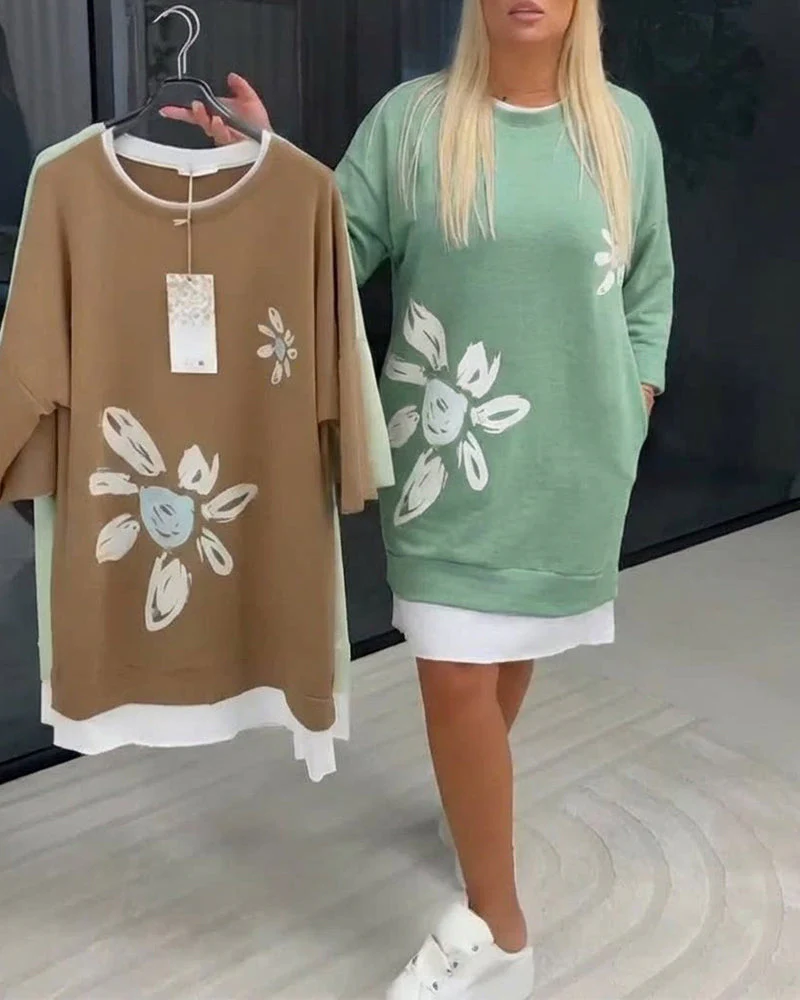 Danique™ | Premium Casual Sweatshirtjurk – Moeiteloze Stijl & Comfort voor Elke Dag - Image 6
