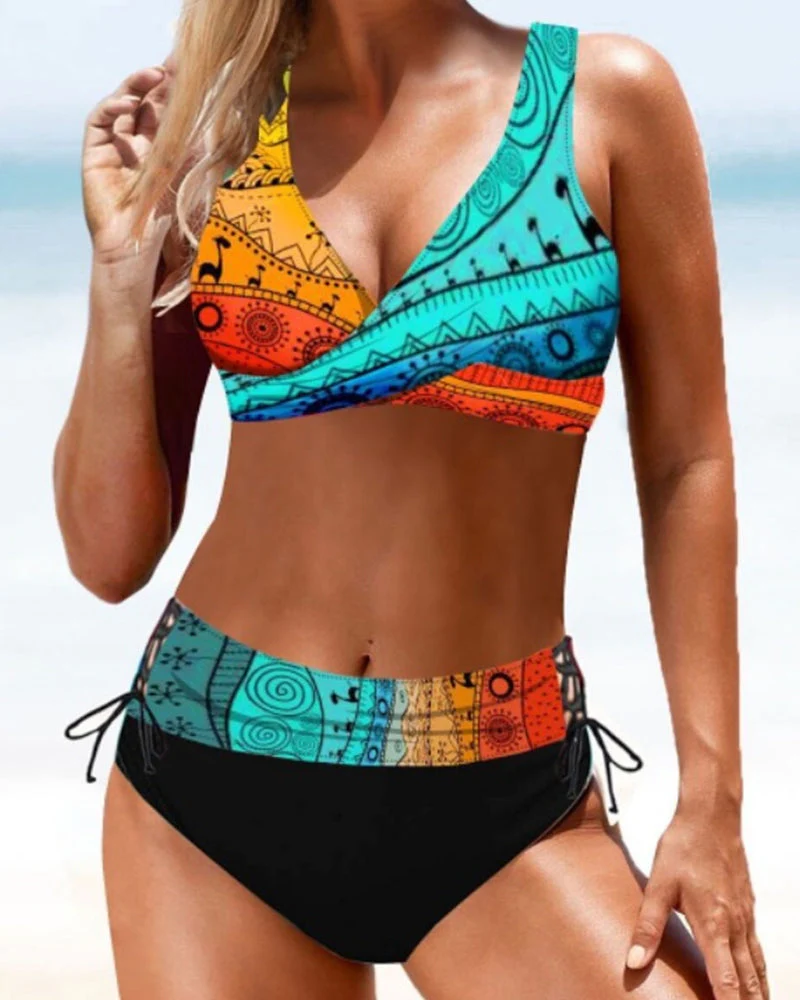 Evalyn - Vrolijke Kleurrijke Bikini - Image 10