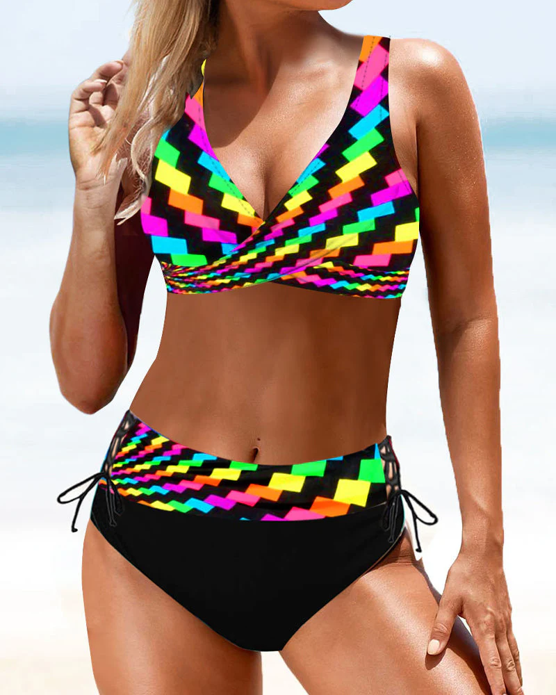 Evalyn - Vrolijke Kleurrijke Bikini - Image 2