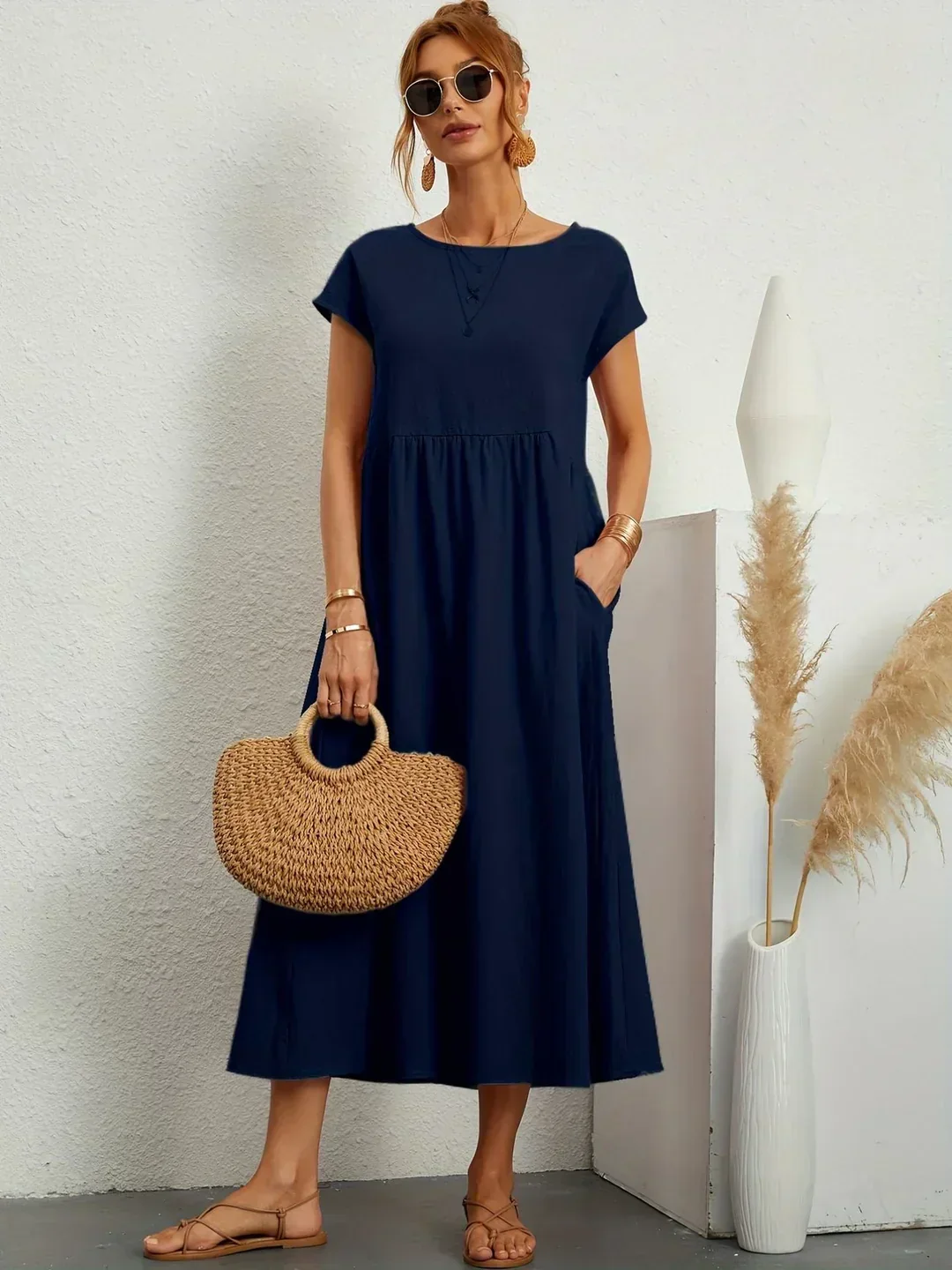 Gabrielle™ | Soepelvallende midijurk – Tijdloze elegantie & beperkte voorraad - Image 14