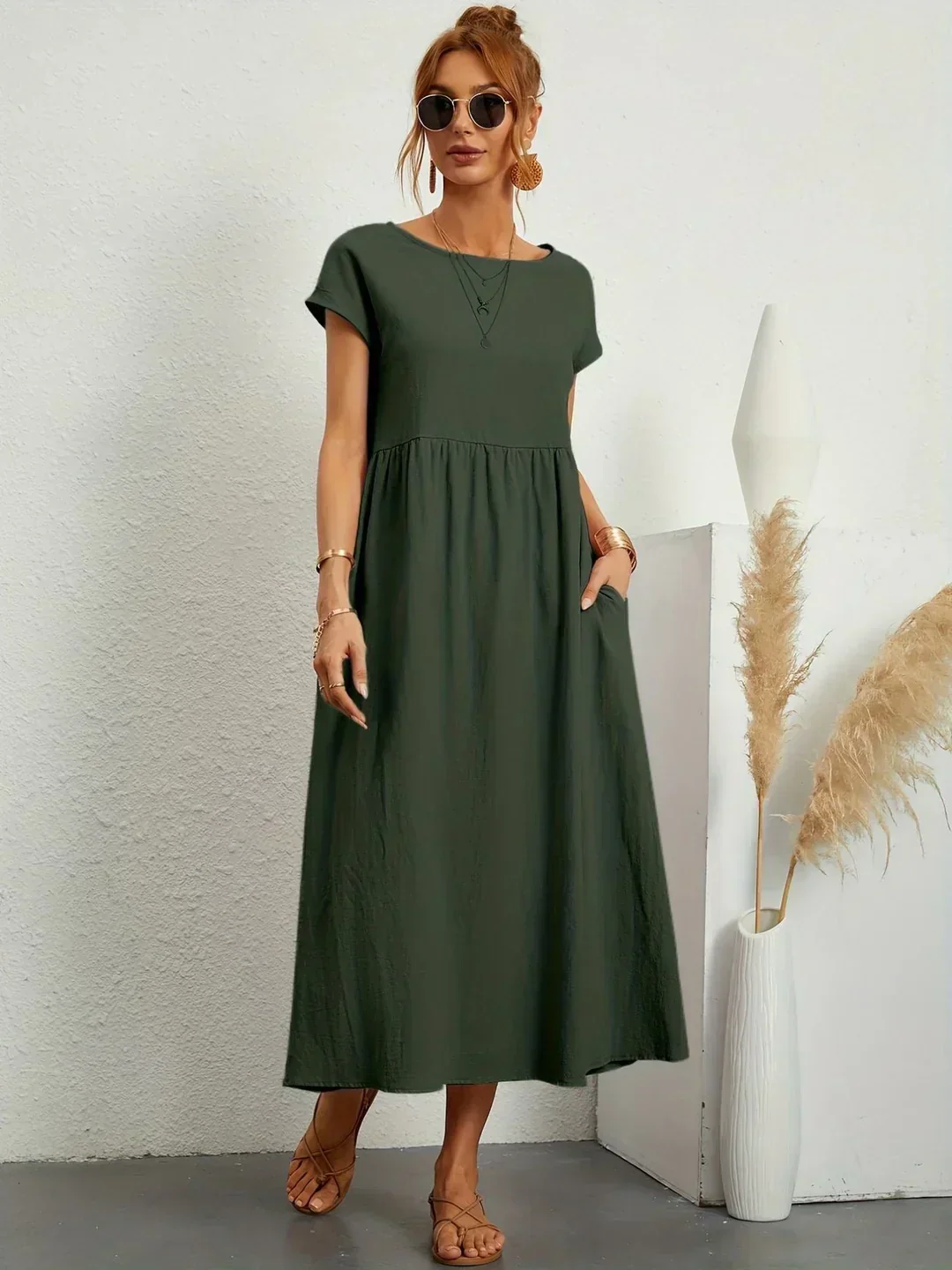 Gabrielle™ | Soepelvallende midijurk – Tijdloze elegantie & beperkte voorraad - Image 16