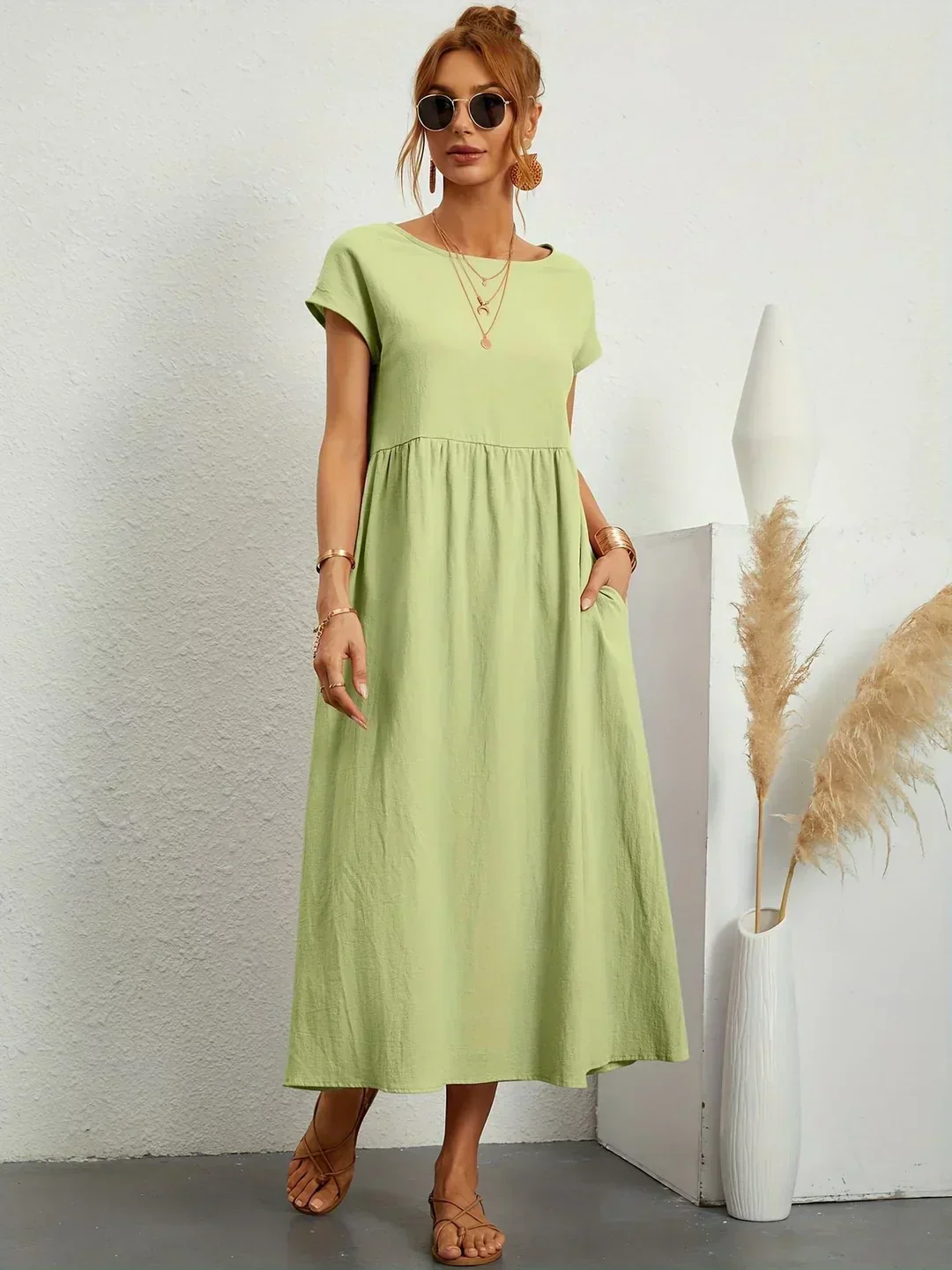 Gabrielle™ | Soepelvallende midijurk – Tijdloze elegantie & beperkte voorraad - Image 18