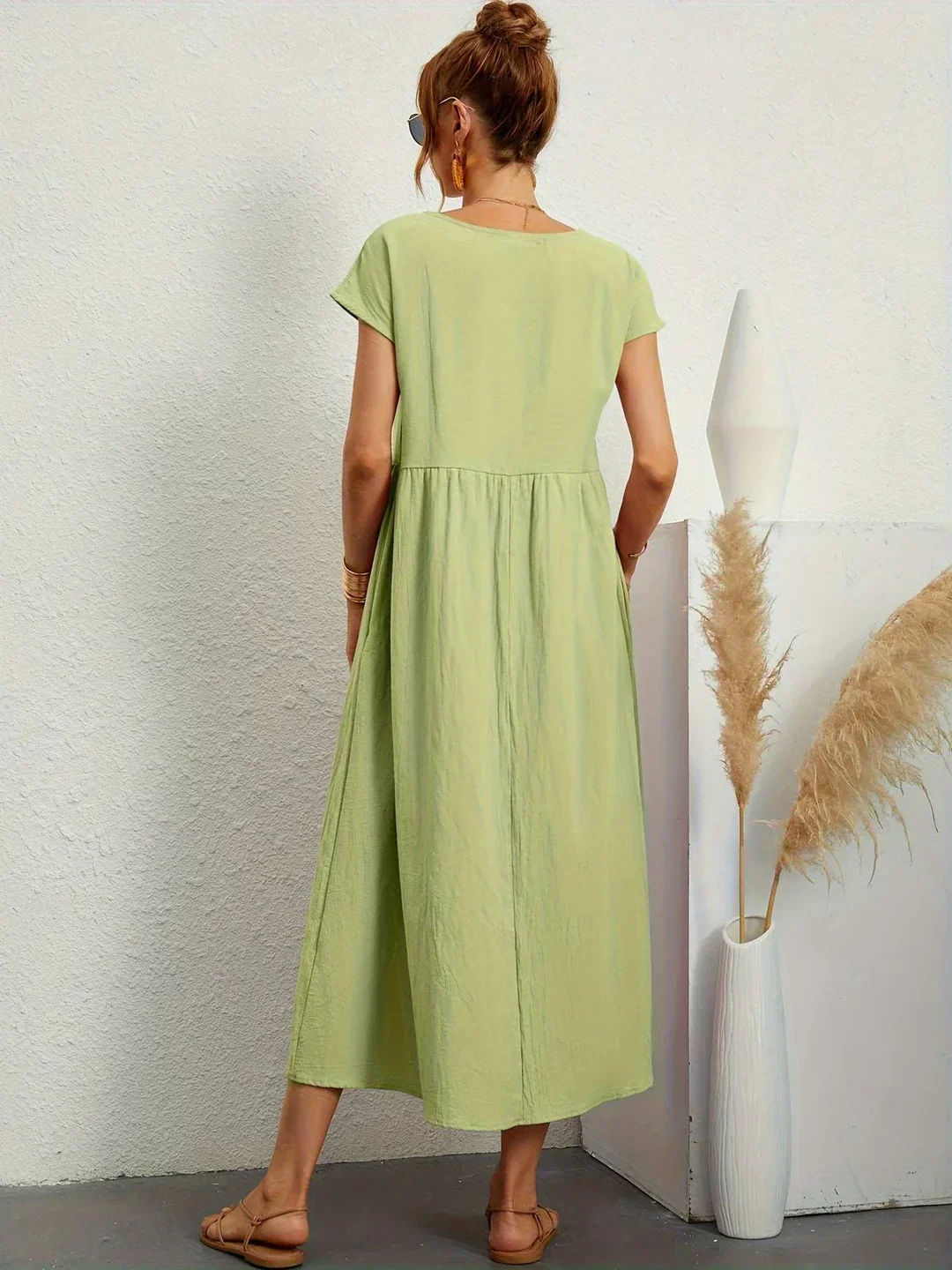 Gabrielle™ | Soepelvallende midijurk – Tijdloze elegantie & beperkte voorraad - Image 19
