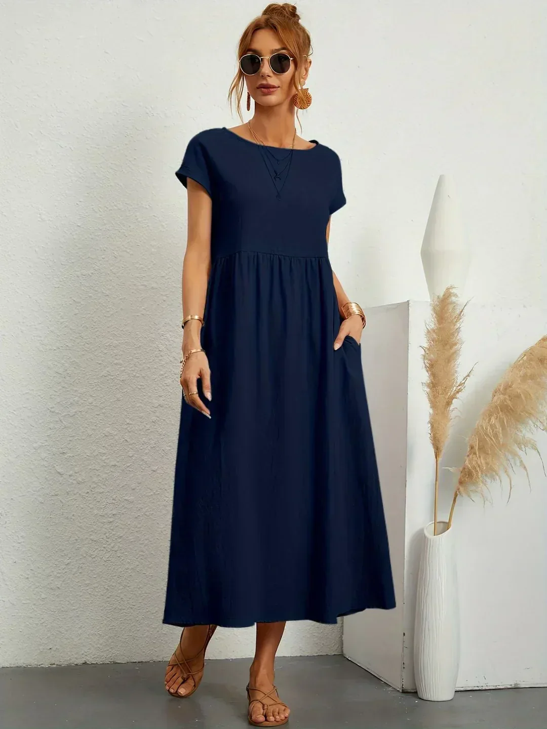Gabrielle™ | Soepelvallende midijurk – Tijdloze elegantie & beperkte voorraad - Image 2