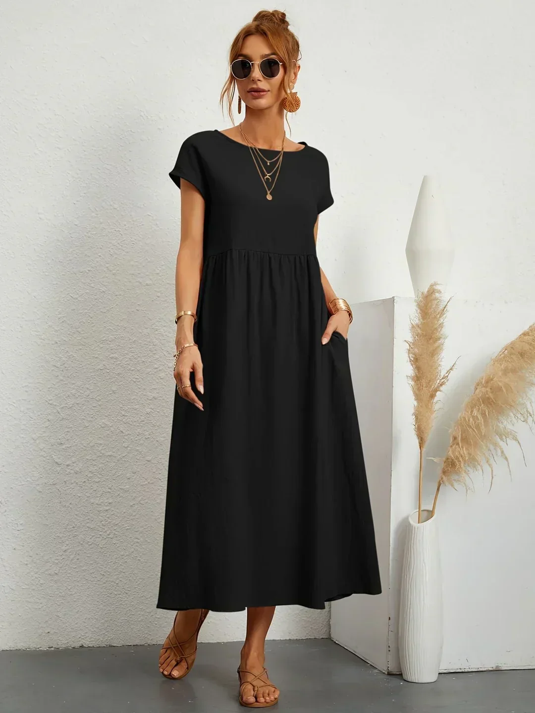 Gabrielle™ | Soepelvallende midijurk – Tijdloze elegantie & beperkte voorraad - Image 24
