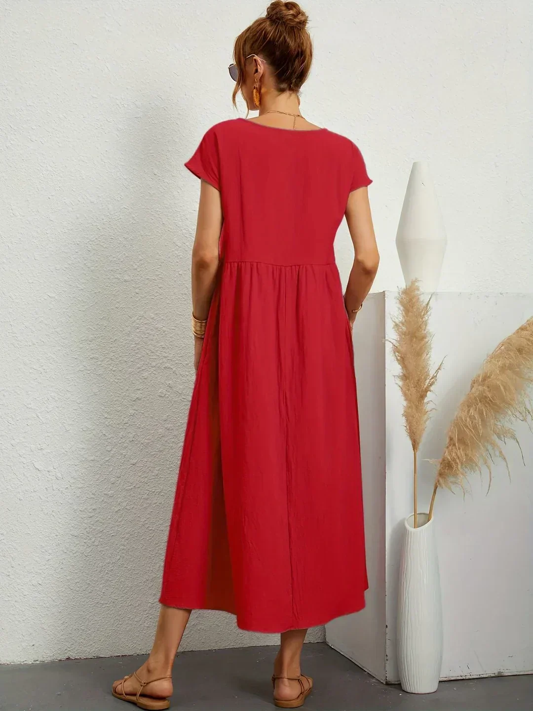 Gabrielle™ | Soepelvallende midijurk – Tijdloze elegantie & beperkte voorraad - Image 28