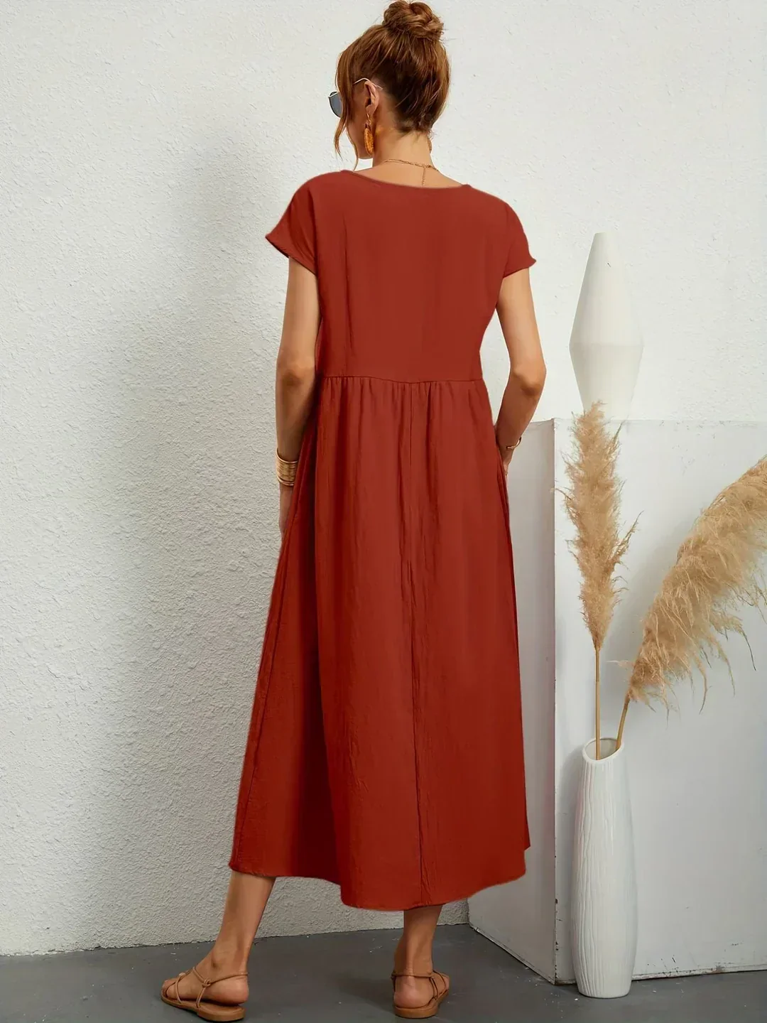 Gabrielle™ | Soepelvallende midijurk – Tijdloze elegantie & beperkte voorraad - Image 29