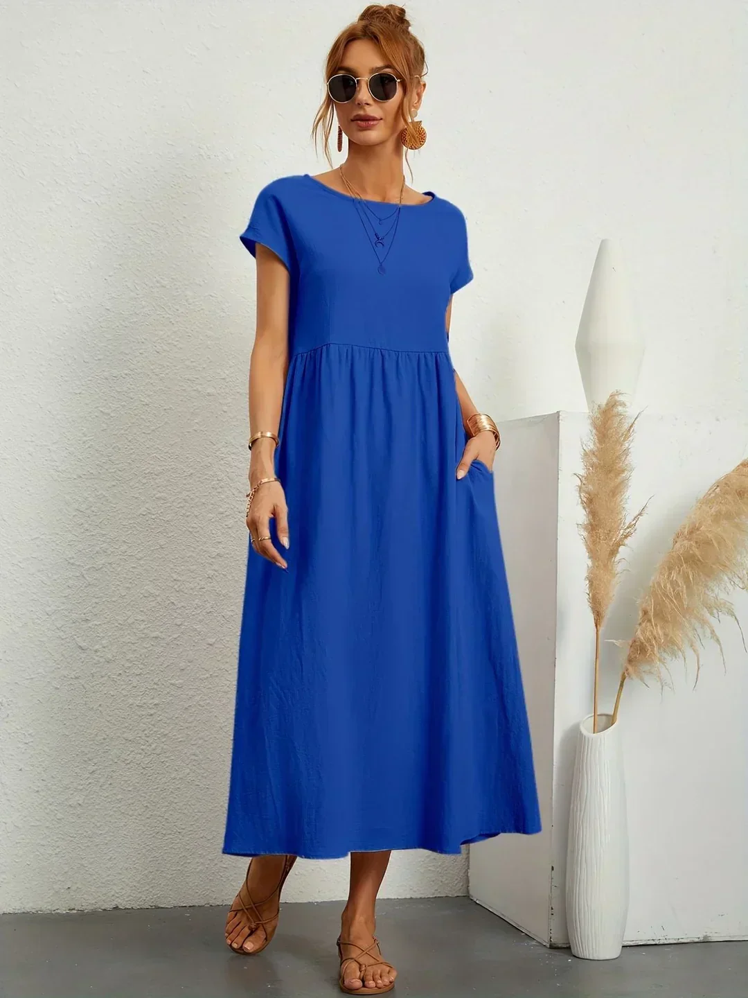 Gabrielle™ | Soepelvallende midijurk – Tijdloze elegantie & beperkte voorraad - Image 6