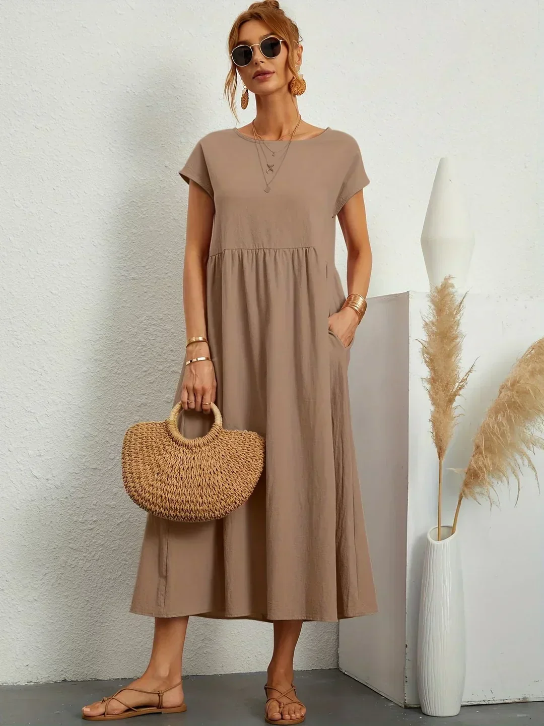 Gabrielle™ | Soepelvallende midijurk – Tijdloze elegantie & beperkte voorraad - Image 7