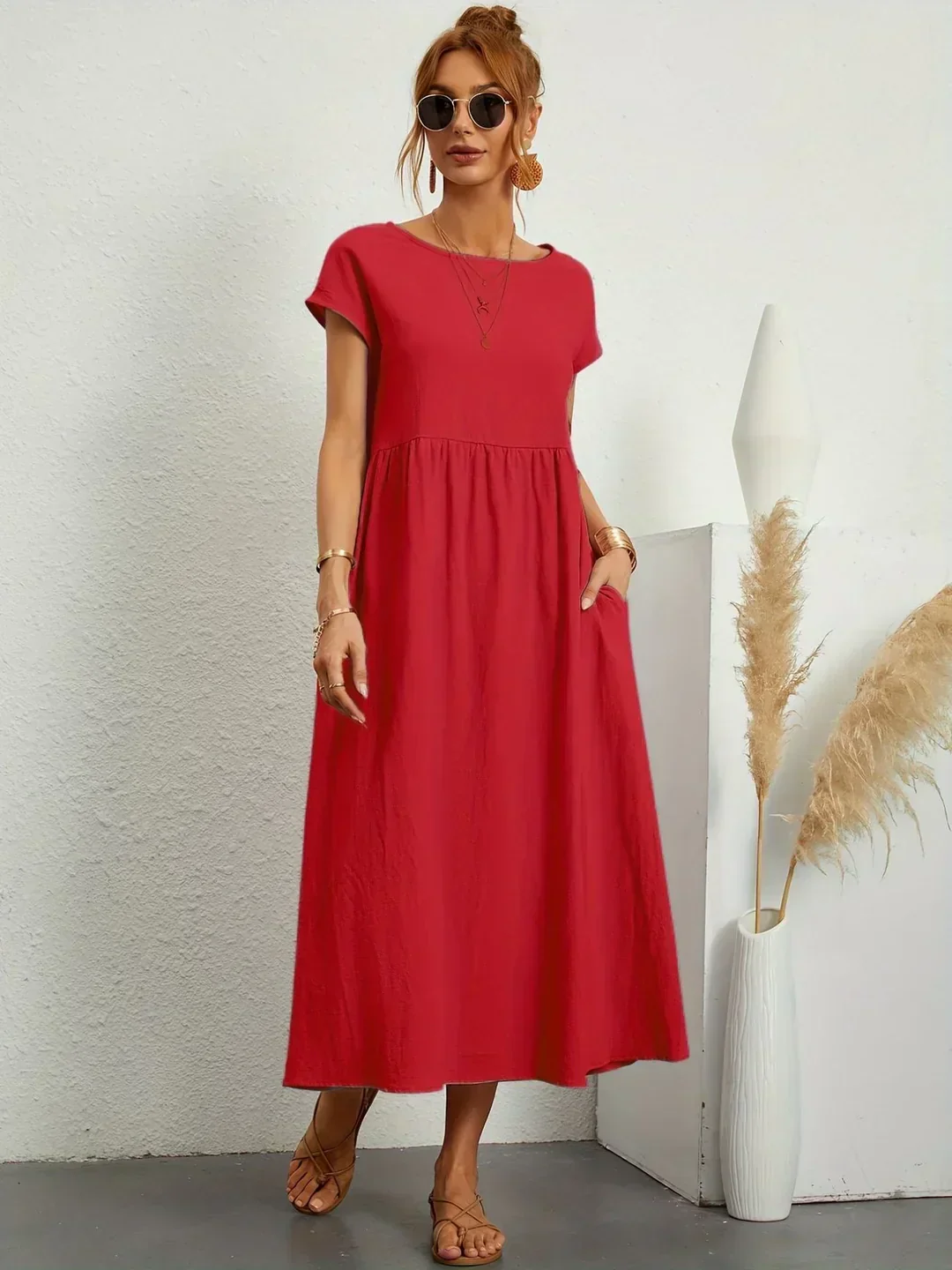 Gabrielle™ | Soepelvallende midijurk – Tijdloze elegantie & beperkte voorraad - Image 8