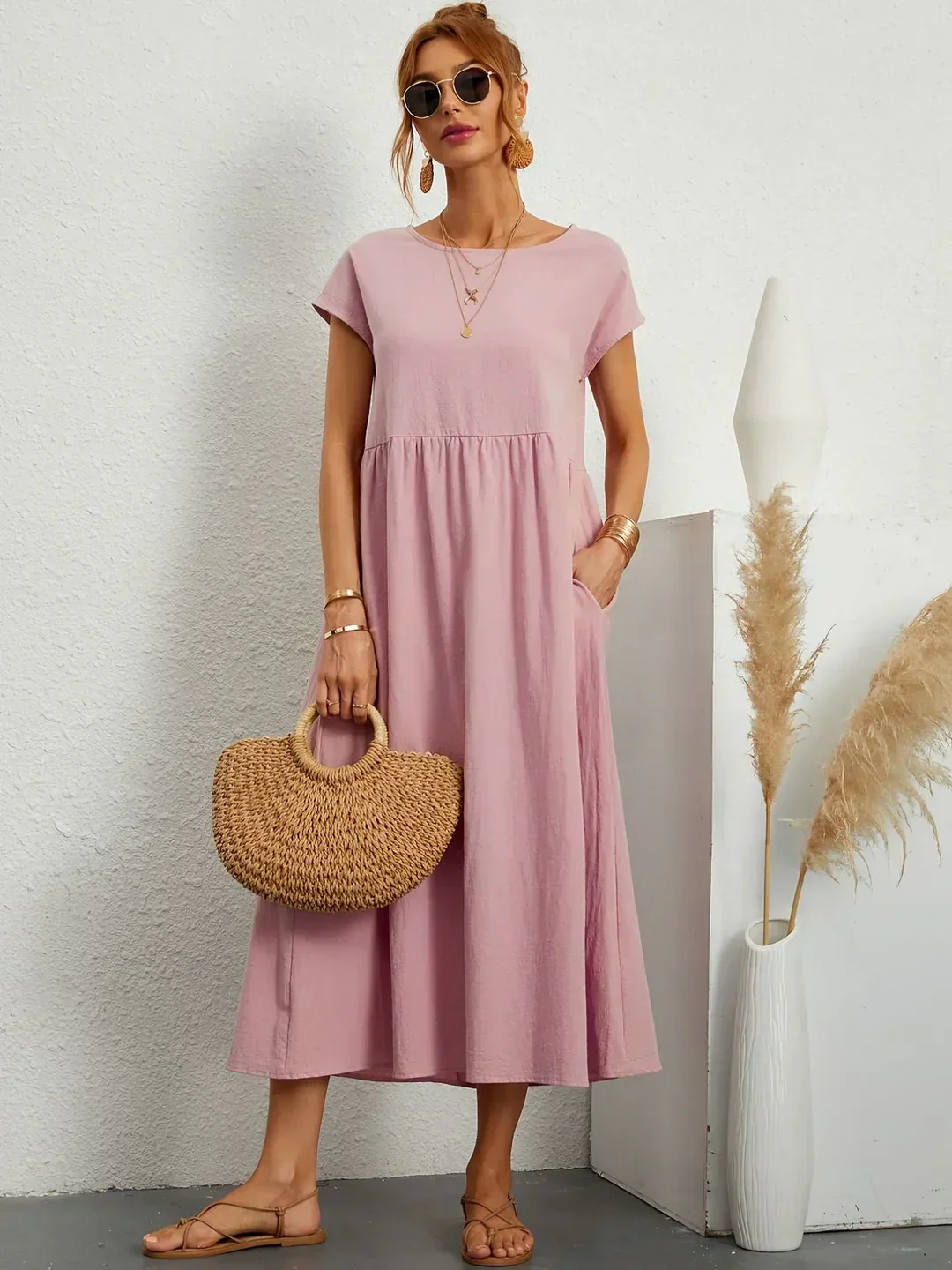 Gabrielle™ | Soepelvallende midijurk – Tijdloze elegantie & beperkte voorraad - Image 9