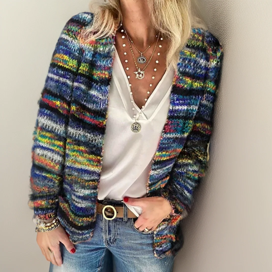 Geertje™ | Luxe Kleurrijke Gebreide Cardigan – Warme Stijl & Uniek Comfort - Image 2