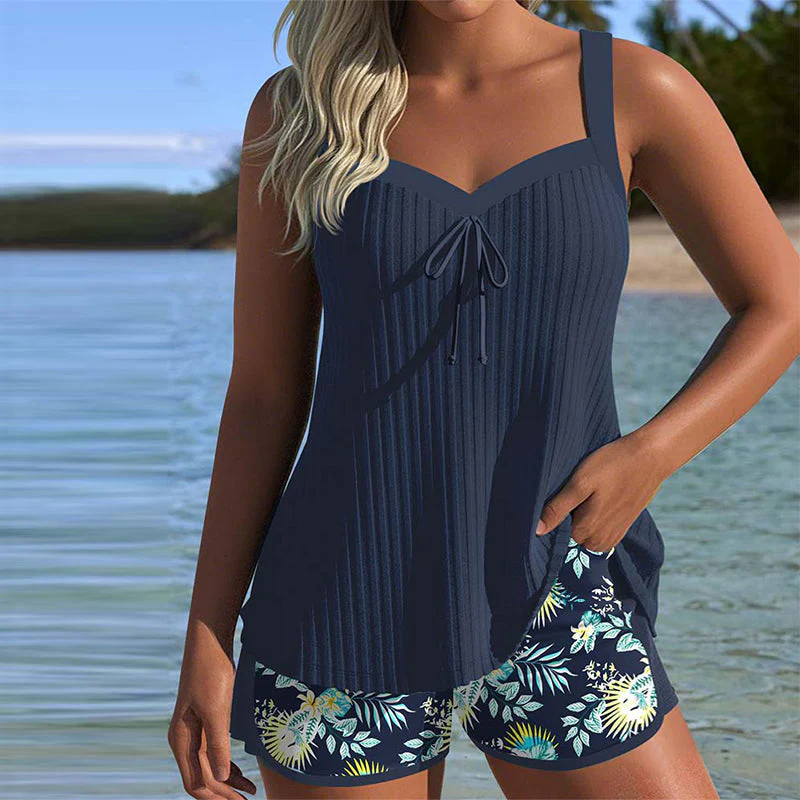 Gretchen® | Tankini Gestreept met Tweedelig Strandbroekje