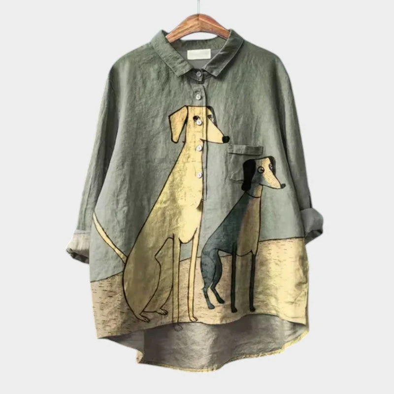 Grietje™ | Premium Linnen Blouse – Speelse Stijl & Luchtig Draagcomfort - Image 3