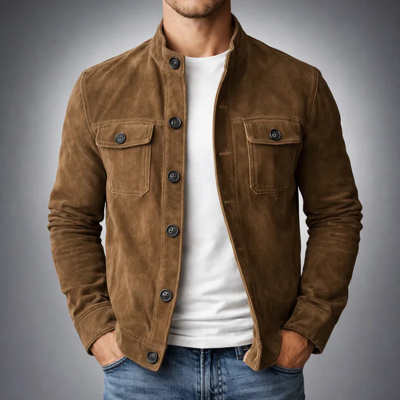 Halifax™ | Premium suède jas – Tijdloze stijl & zelfvertrouwen voor elke dag - Image 2