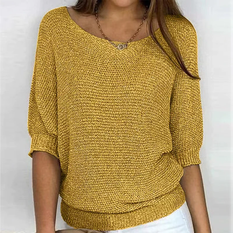 Irise™ | Lichte Zomertrui met 3/4 Mouwen – Comfort & Casual Elegantie