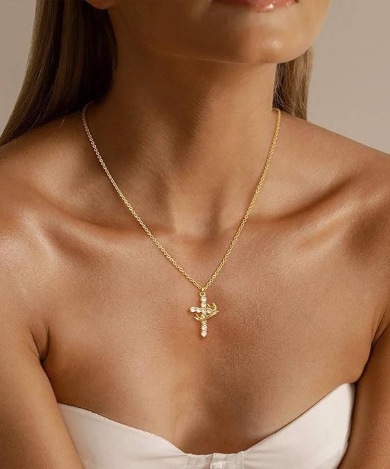 Bloom ™ | Kruis & Kroon Ketting - Image 14