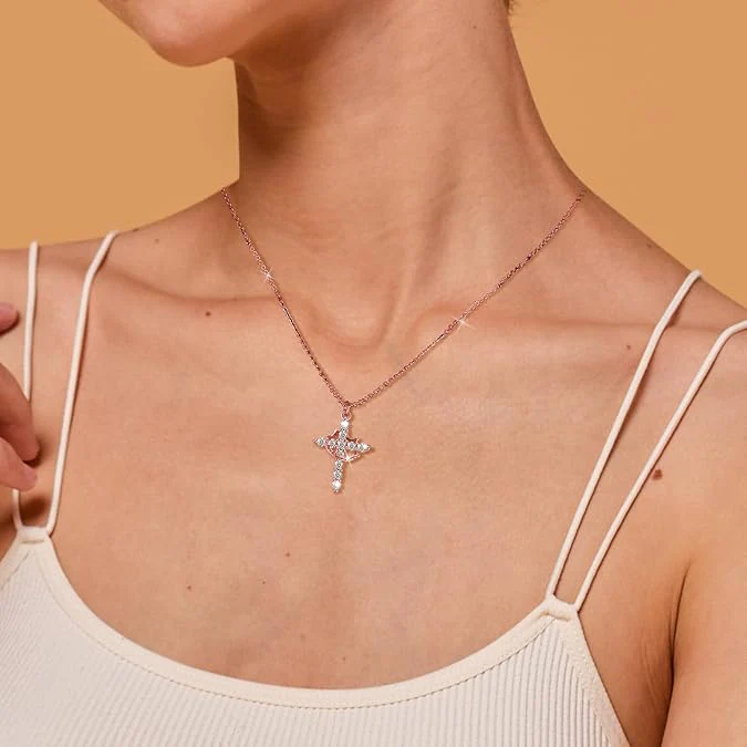 Bloom ™ | Kruis & Kroon Ketting - Image 5