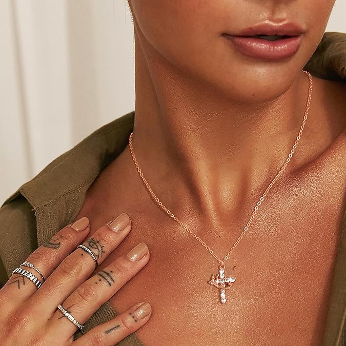 Bloom ™ | Kruis & Kroon Ketting - Image 6