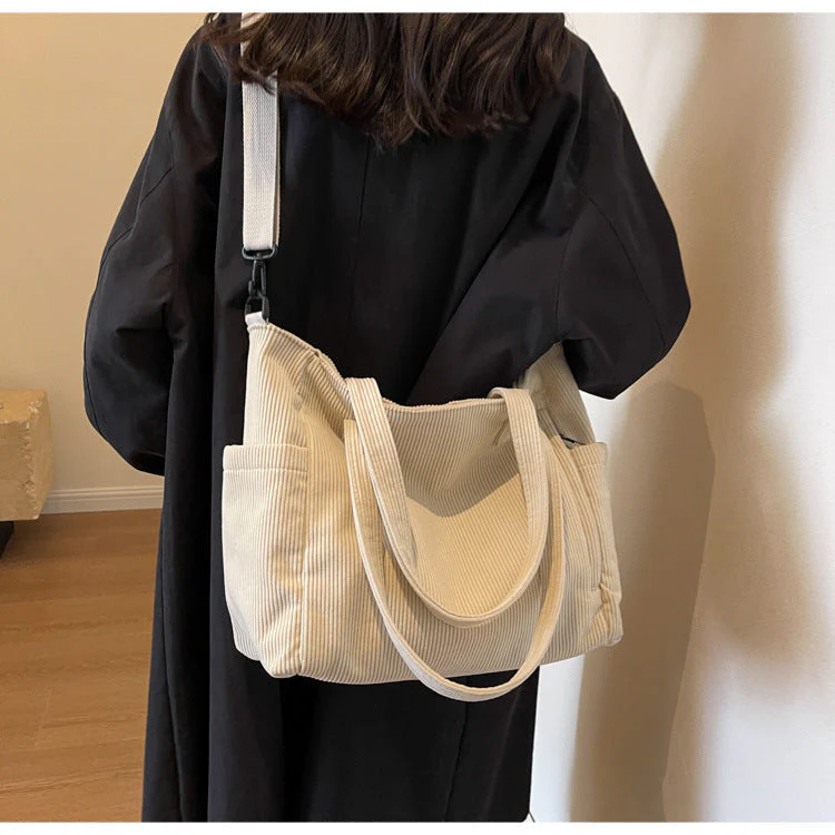 Bloom ™ | Kunststudent Tote Corduroy Tas - Image 3