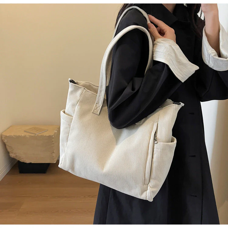 Bloom ™ | Kunststudent Tote Corduroy Tas - Image 6
