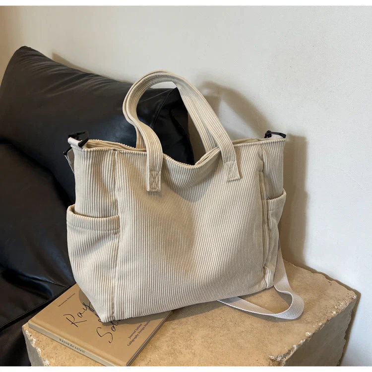 Bloom ™ | Kunststudent Tote Corduroy Tas - Image 8
