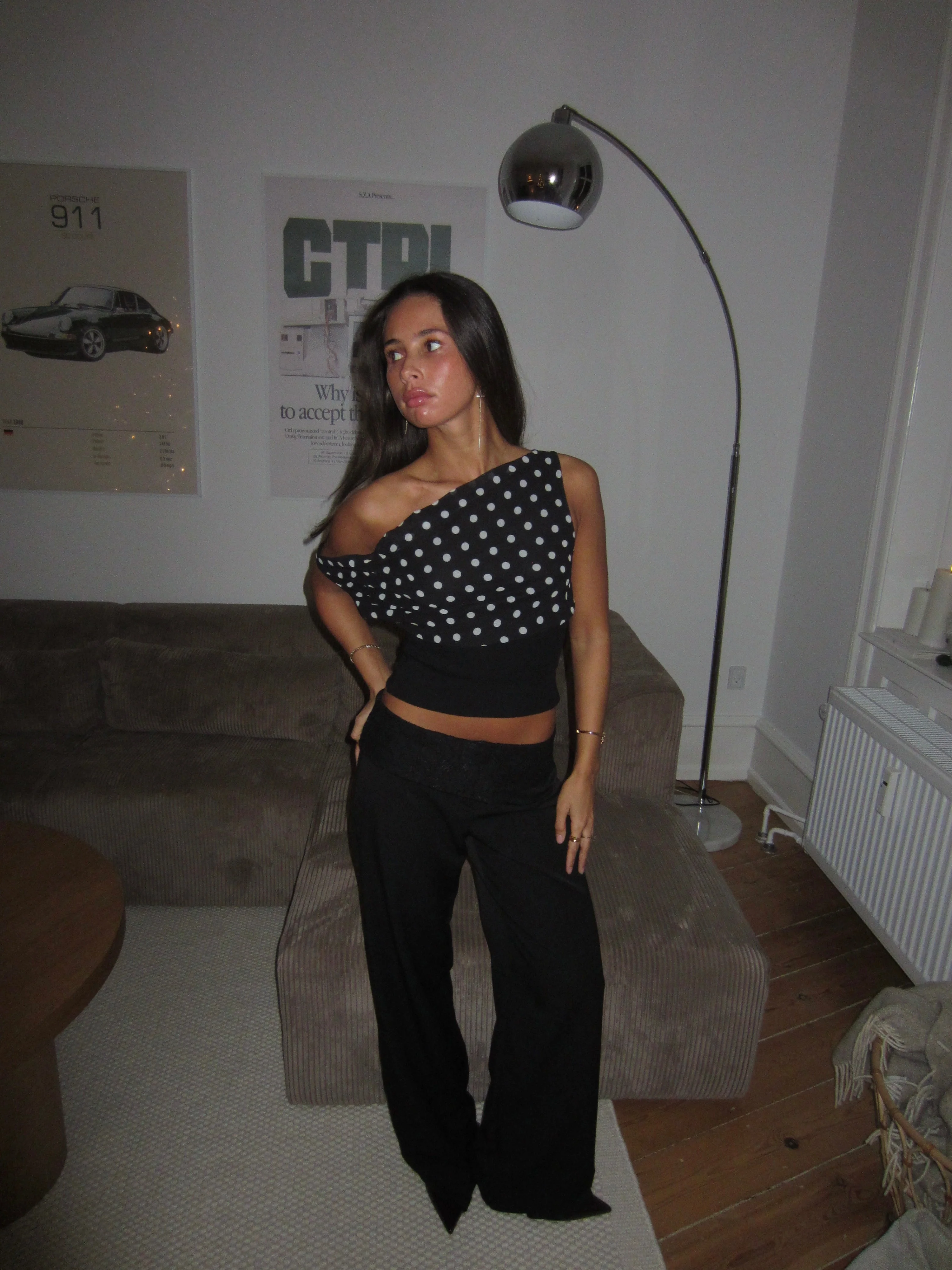 Bloom ™ | Lina - Polka Dotted Top | Speels & Elegant in Zwart-Wit