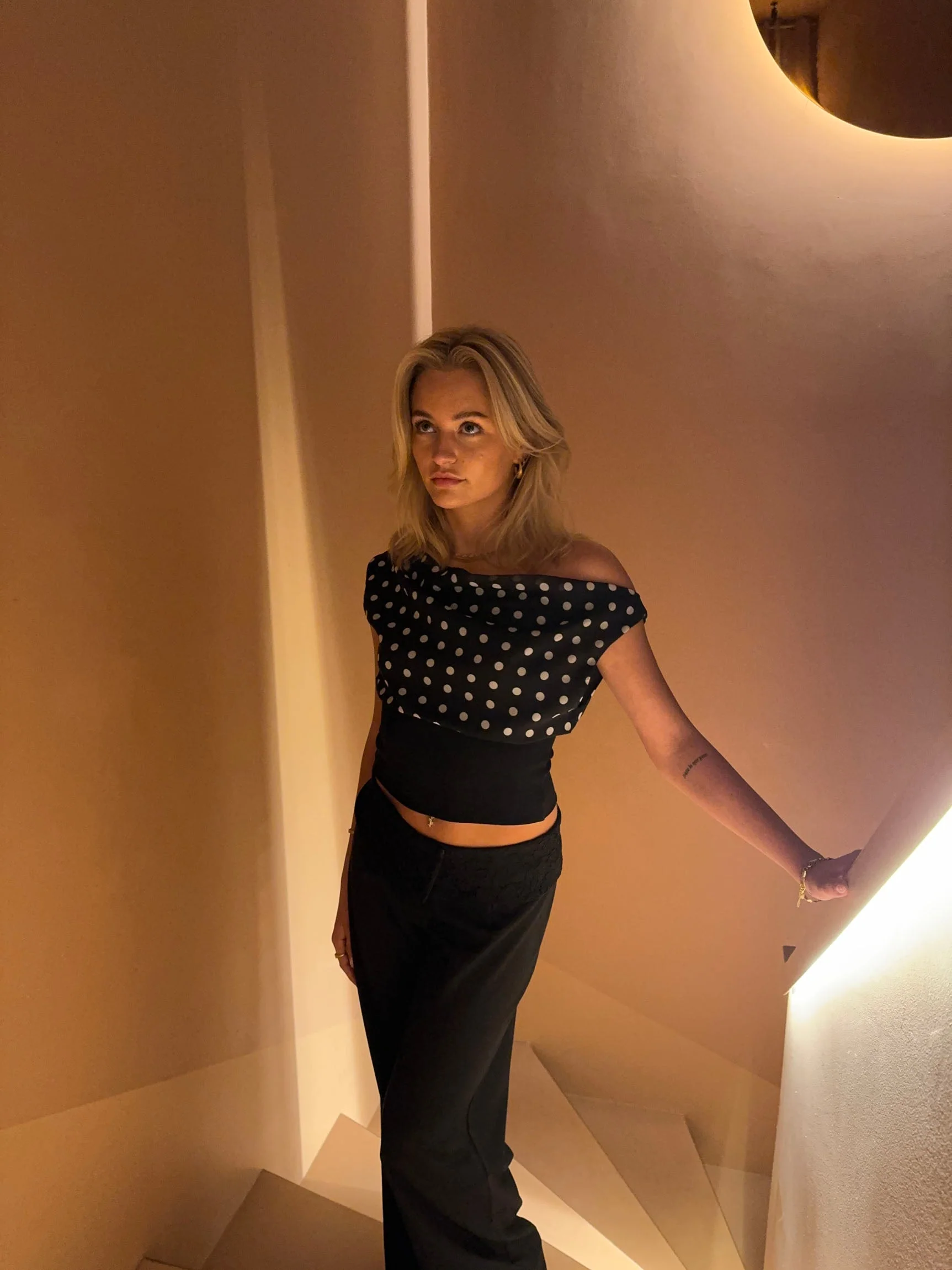 Bloom ™ | Lina - Polka Dotted Top | Speels & Elegant in Zwart-Wit - Image 8