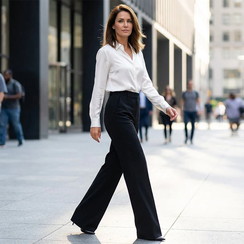 Liora™ | Elegante High-Waist Broek – Tijdloze Stijl & Snel Uitverkocht