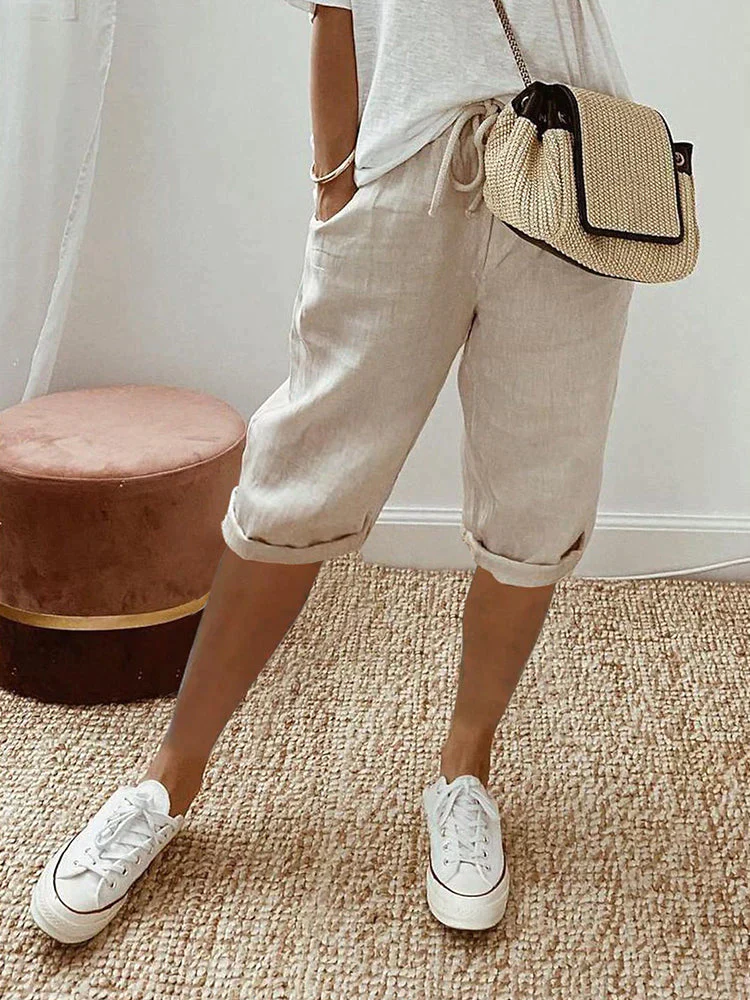 Liselot™ | Premium Linnen Comfort Shorts – Luchtig Draagcomfort & Moeiteloze Zomerstijl (1+1 Gratis)