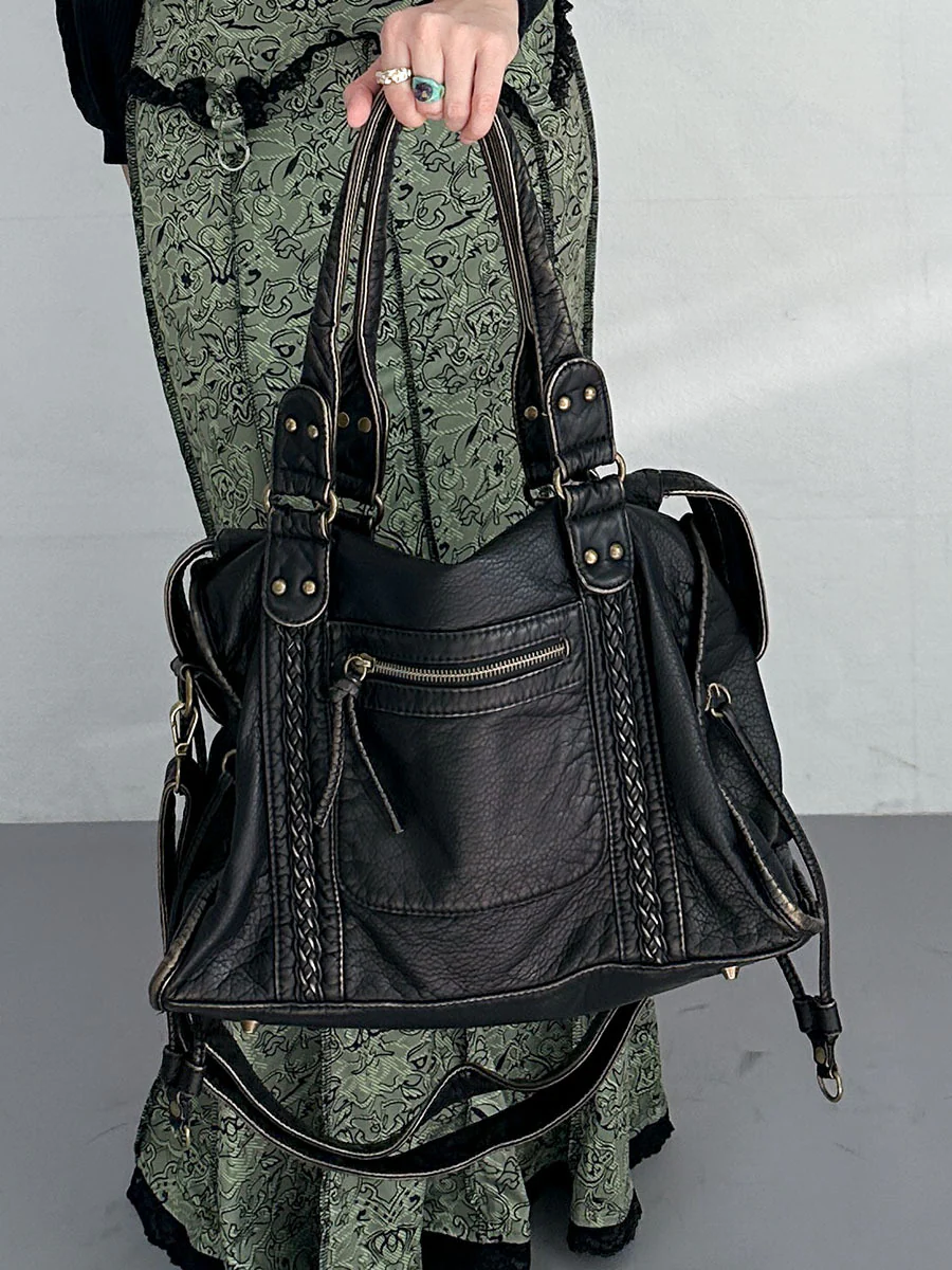 Bloom ™ | Retro leren tas - Image 4