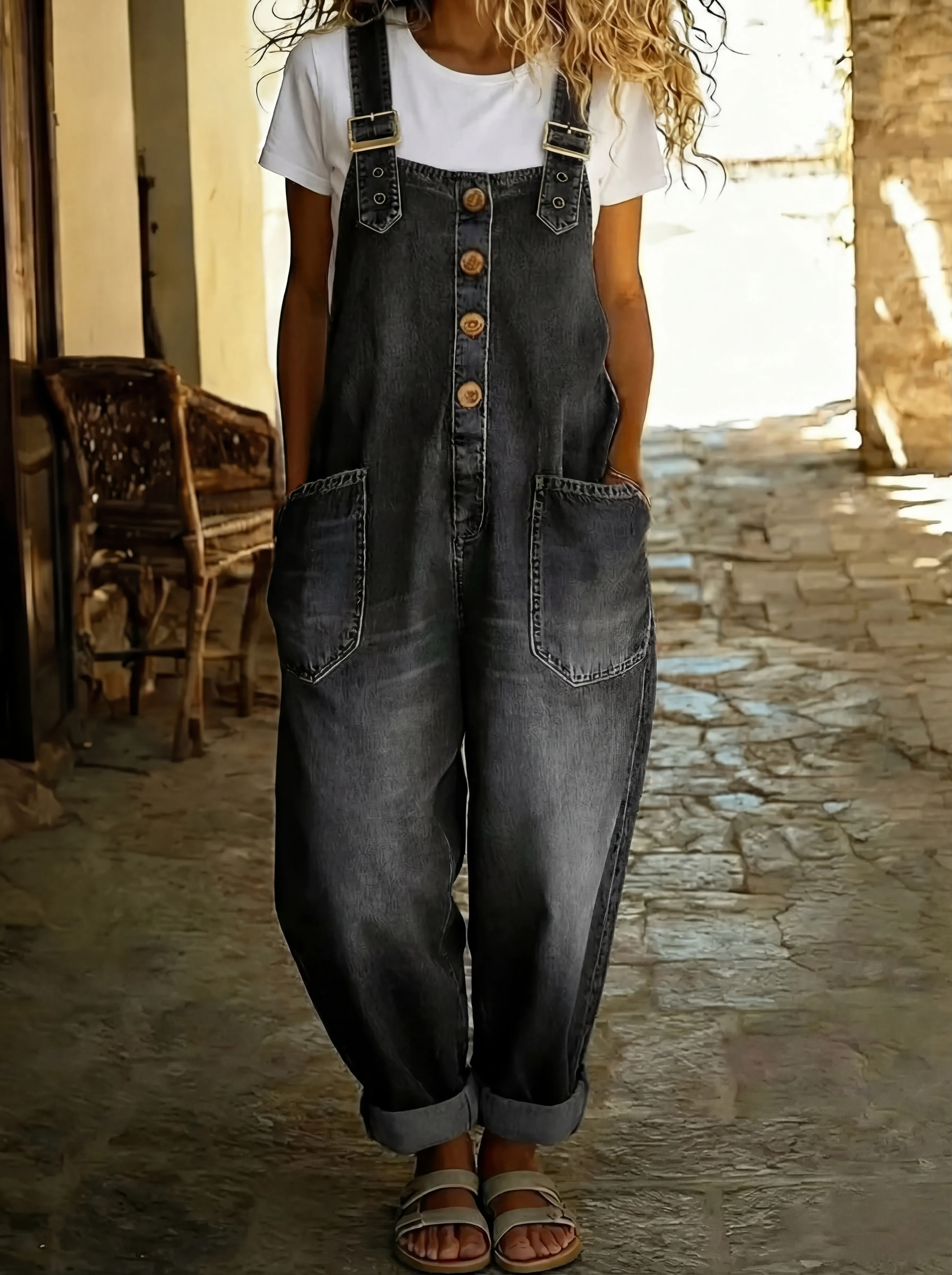 Rocio™ | Relaxte denim jumpsuit – Moeiteloze stijl & beperkte voorraad - Image 2