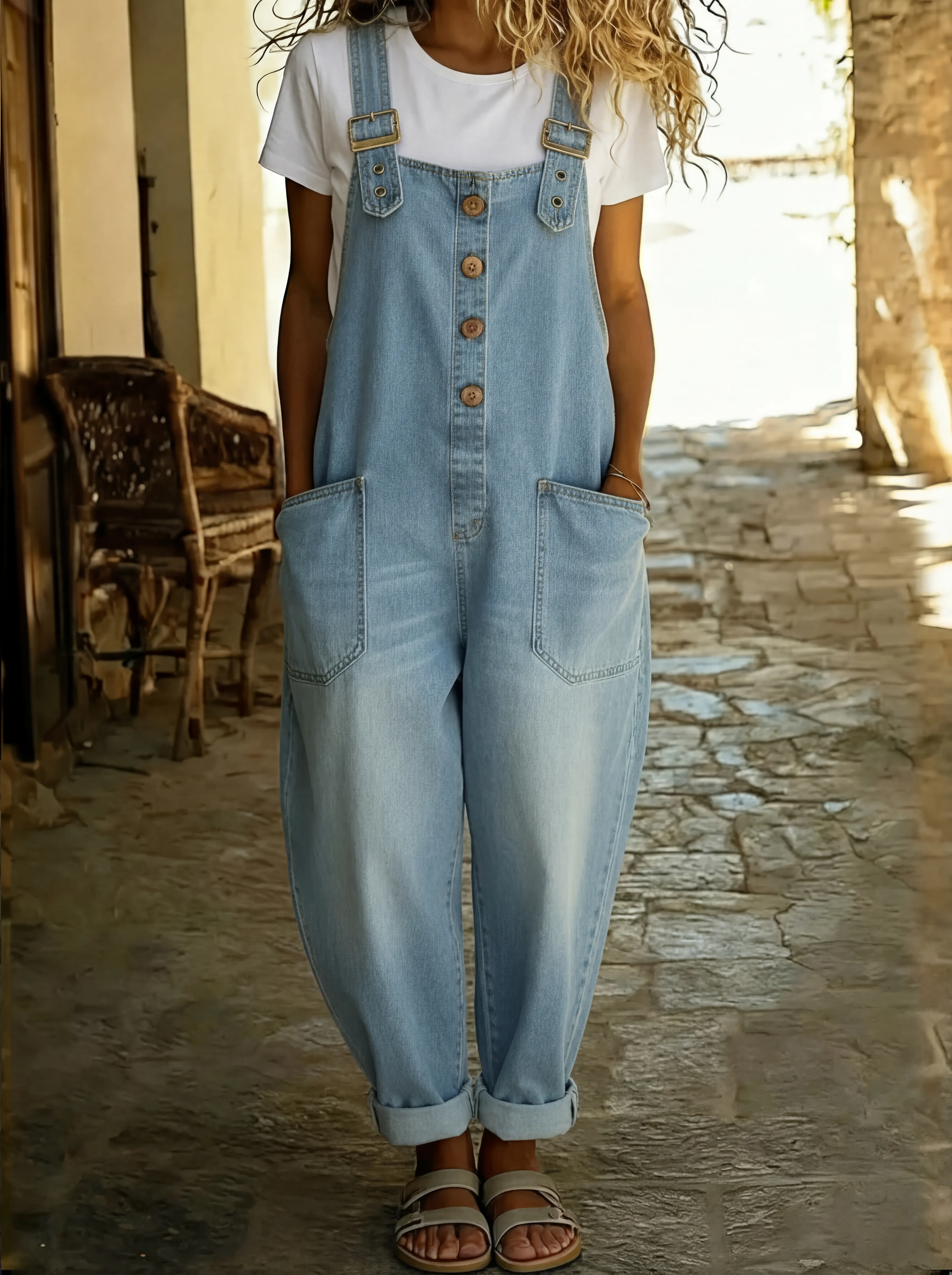Rocio™ | Relaxte denim jumpsuit – Moeiteloze stijl & beperkte voorraad - Image 3